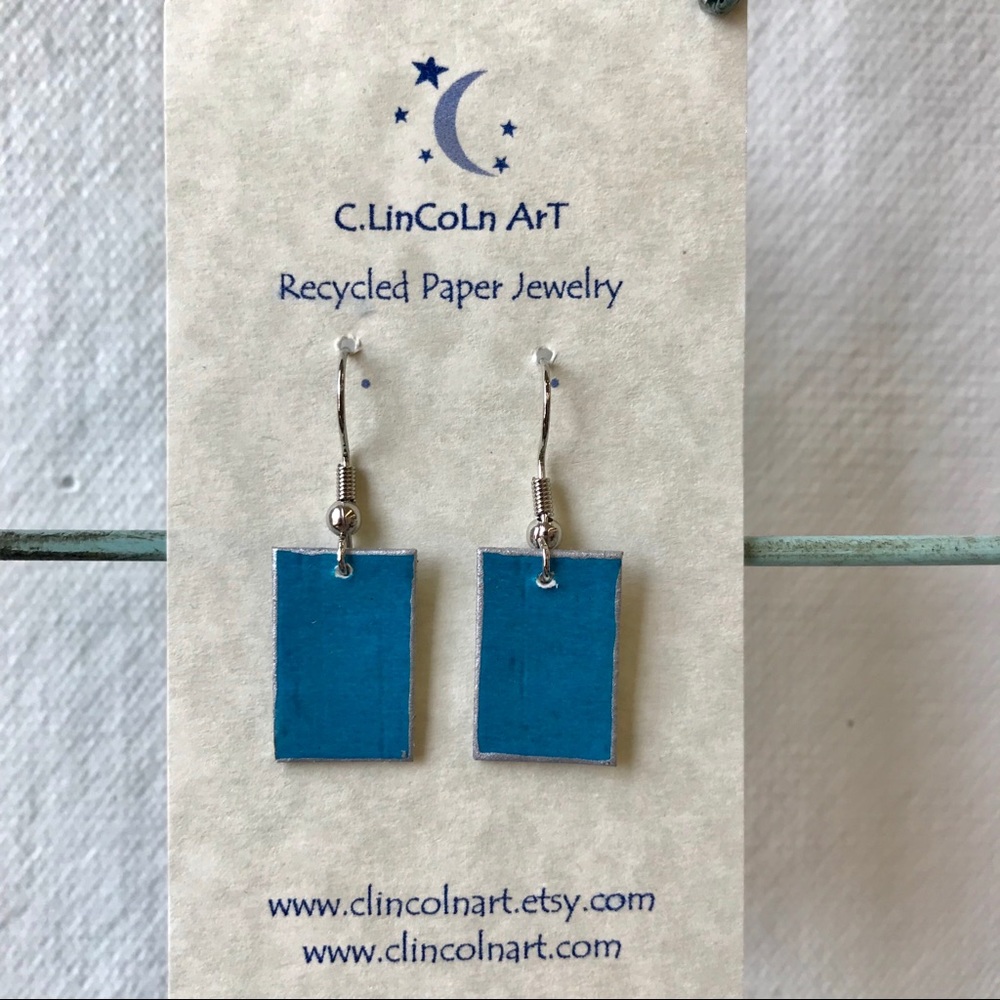 Recycled Paper Earrings ♻️